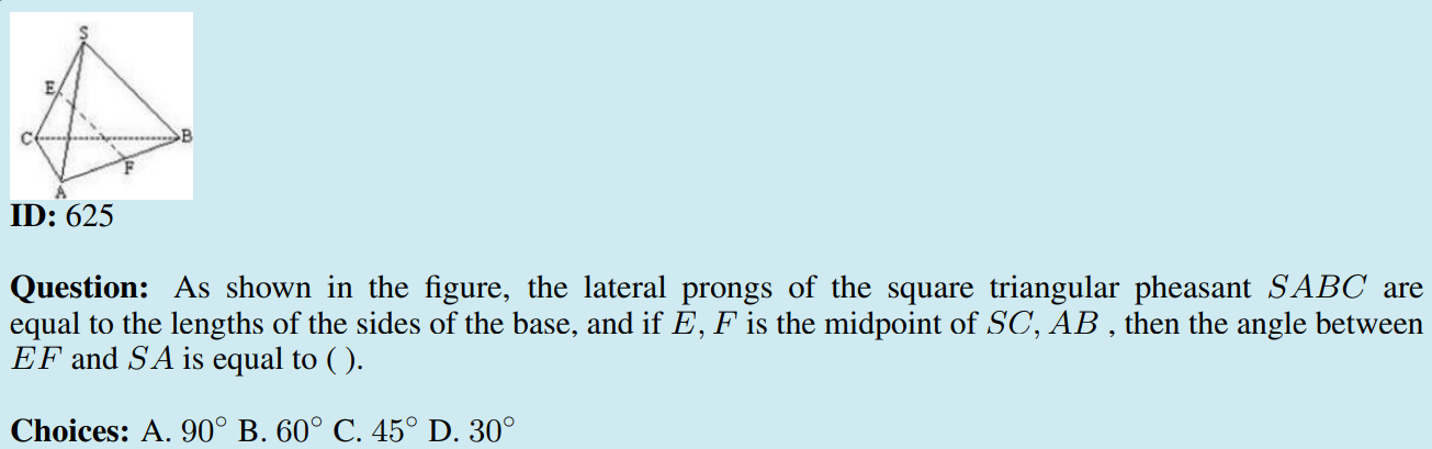 General Reasoning Example 1 Question
