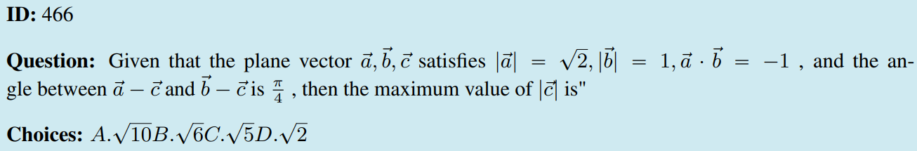 General Reasoning Example 2 Question